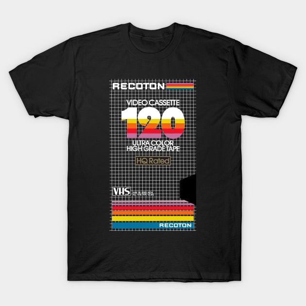 Retro VHS Tape T-Shirt by GuitarManArts